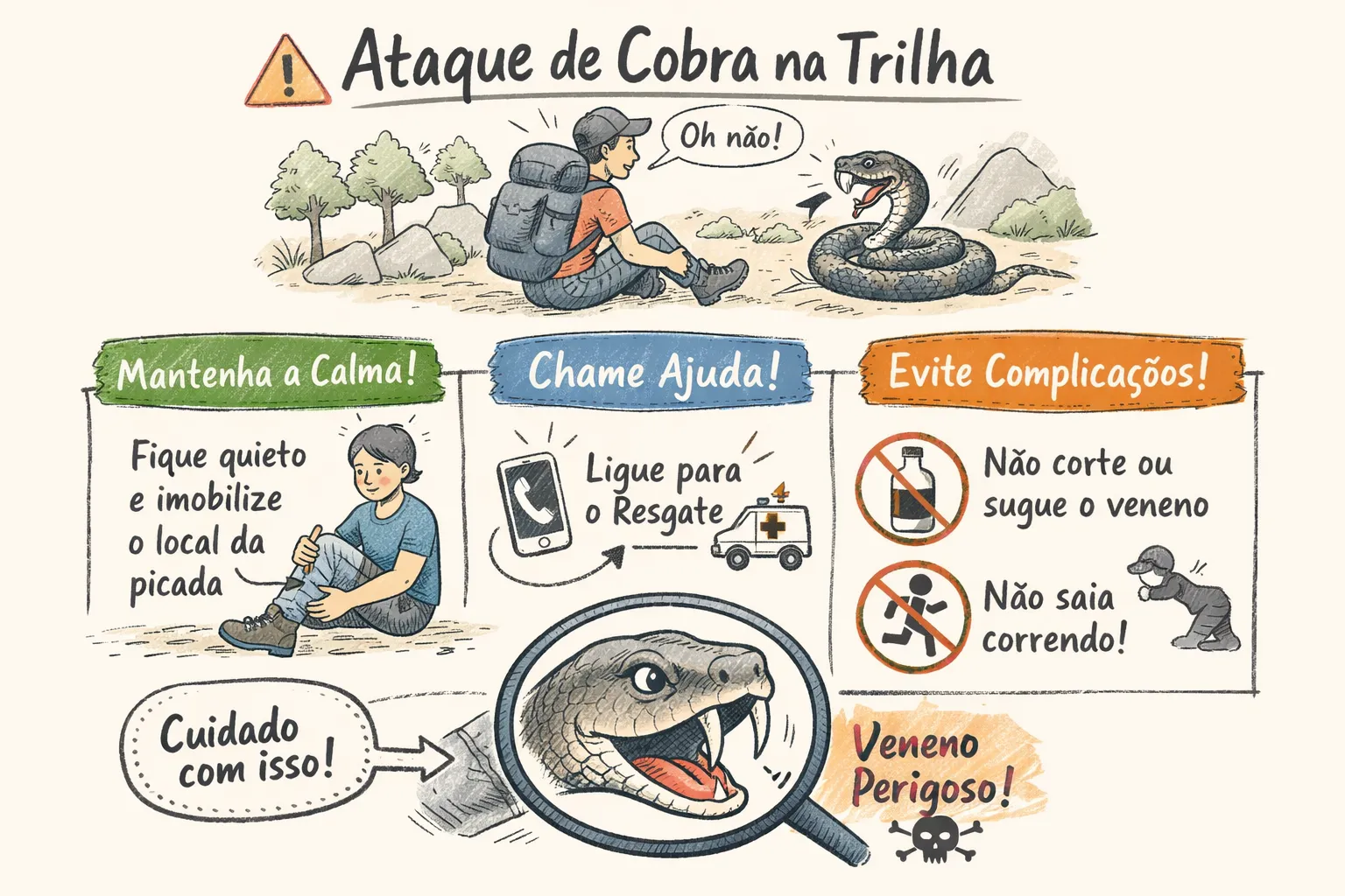 Serpentes do Paraná: Peçonhentas e Inofensivas