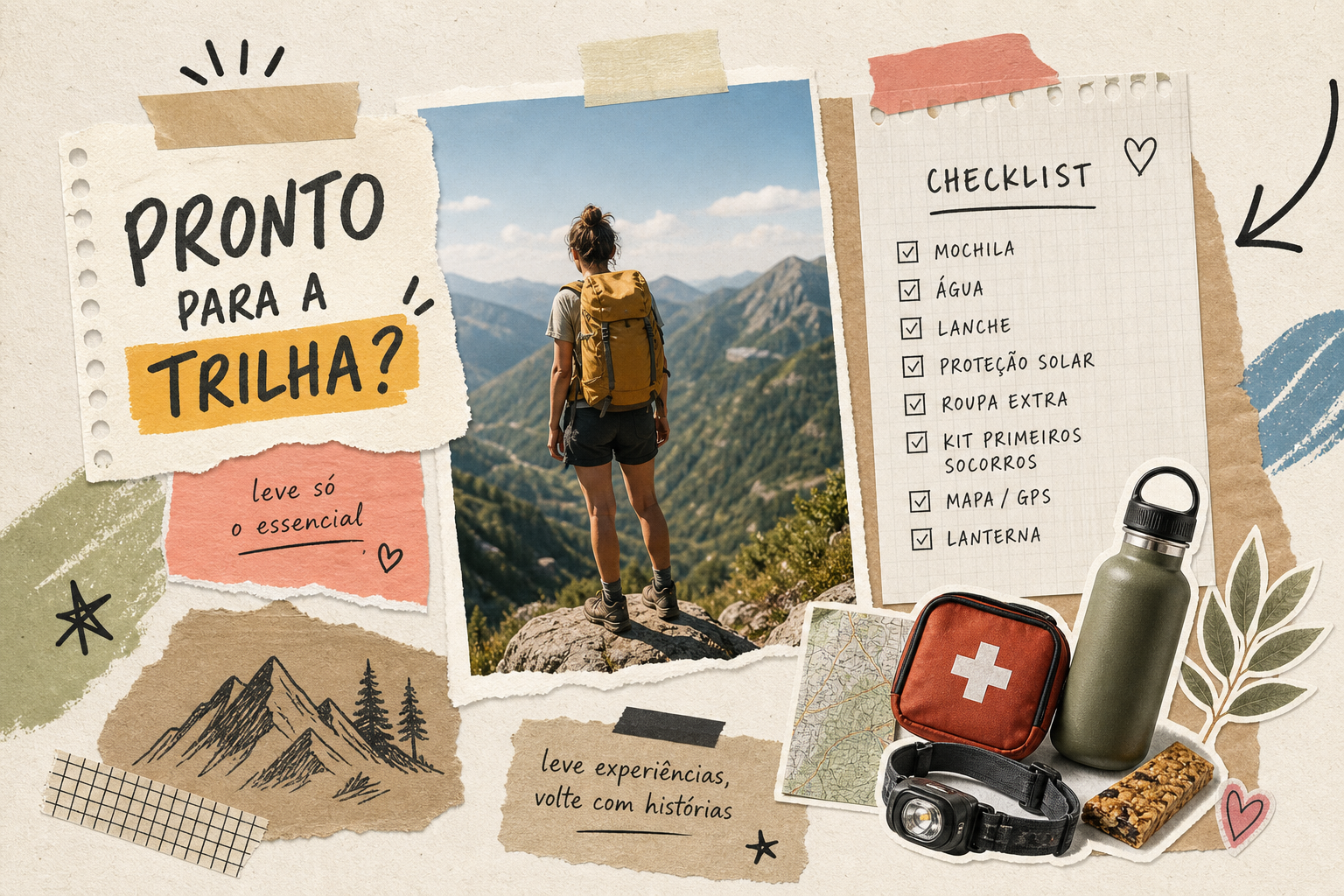 O que levar na trilha: checklist completo para iniciantes